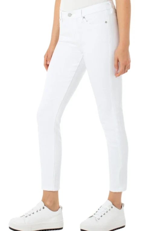 Abby Skinny Ankle - White - AT2