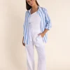 Amara Linen Shirt - Periwinkle - TT35