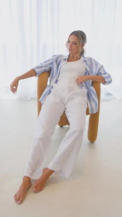 Amara Linen Shirt - Periwinkle - TT35