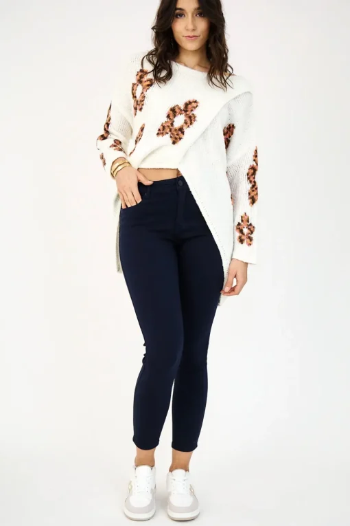 Anna High Rise Jeans - Navy - AL1