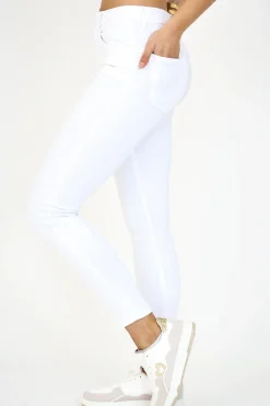 Anna High Rise Jeans - White - AL1