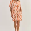 Avalon Linen Dress - Tamarind - OJ42