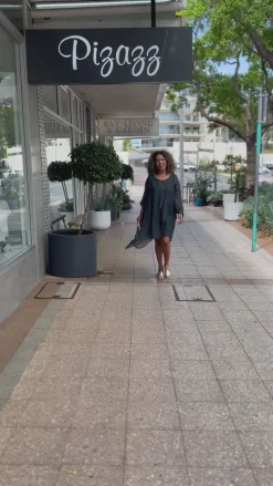 Campana Dress - Charcoal - IC8