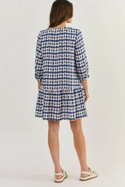 Carol Linen Dress - Delta Blot - OJ48
