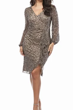 Celeste Sequin Dress - Pewter - Z21