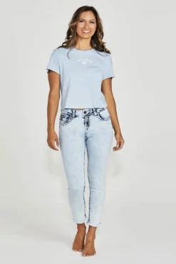 Chelsea-S Taper Crop Jean - NLJ29