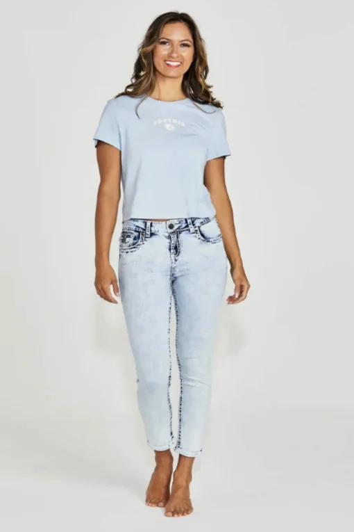 Chelsea-S Taper Crop Jean - NLJ29