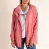 Chloe Spray Jacket - Spring Pink/Gold Logo - TT49