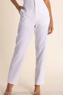 Clare 7/8 Suit Pant - White - TT51