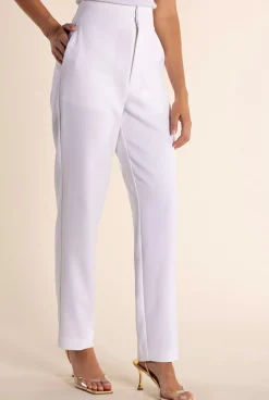 Clare 7/8 Suit Pant - White - TT51