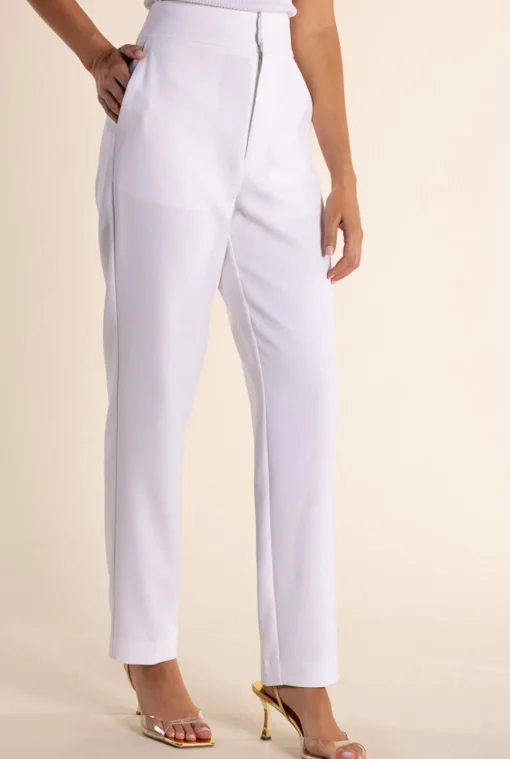 Clare 7/8 Suit Pant - White - TT51