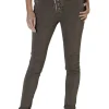 Classic Button Jeans - Chocolate - IS10