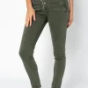 Classic Button Jeans - Military - IS10