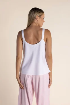 Corey Satin Cami - White - TT42