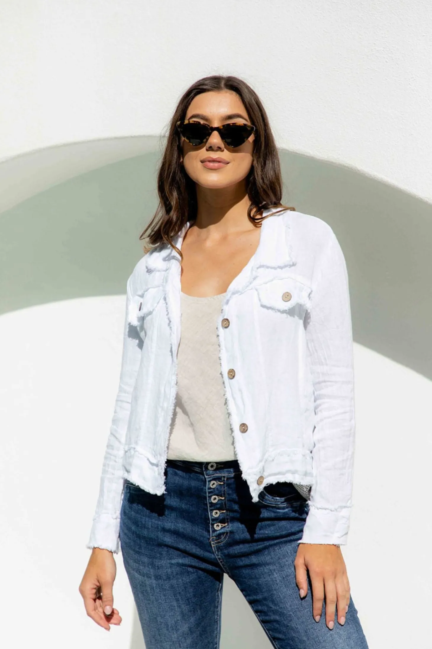 Corte Jacket - White - IC57