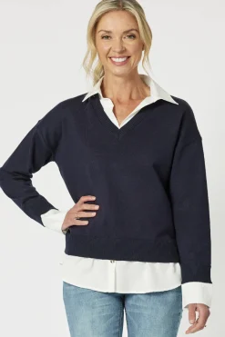 Dee 2 In 1 Jumper - Navy - GS14