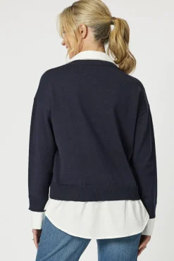 Dee 2 In 1 Jumper - Navy - GS14
