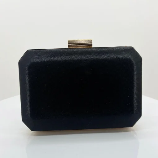 Diamante Mesh Clutch - Black Crystal - AD17