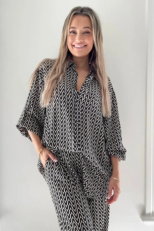 Drew BamBoo Shirt - Geo - SO11