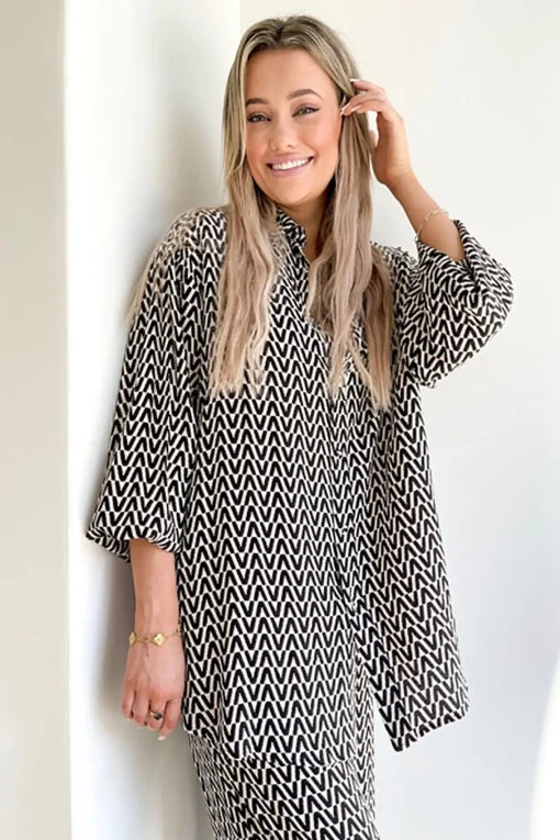 Drew BamBoo Shirt - Geo - SO11