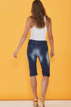 Dundee Hybrid Jogger Short - Denim - NLJ21