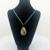 Earth Tone Crystal & Stone Necklace - CG55