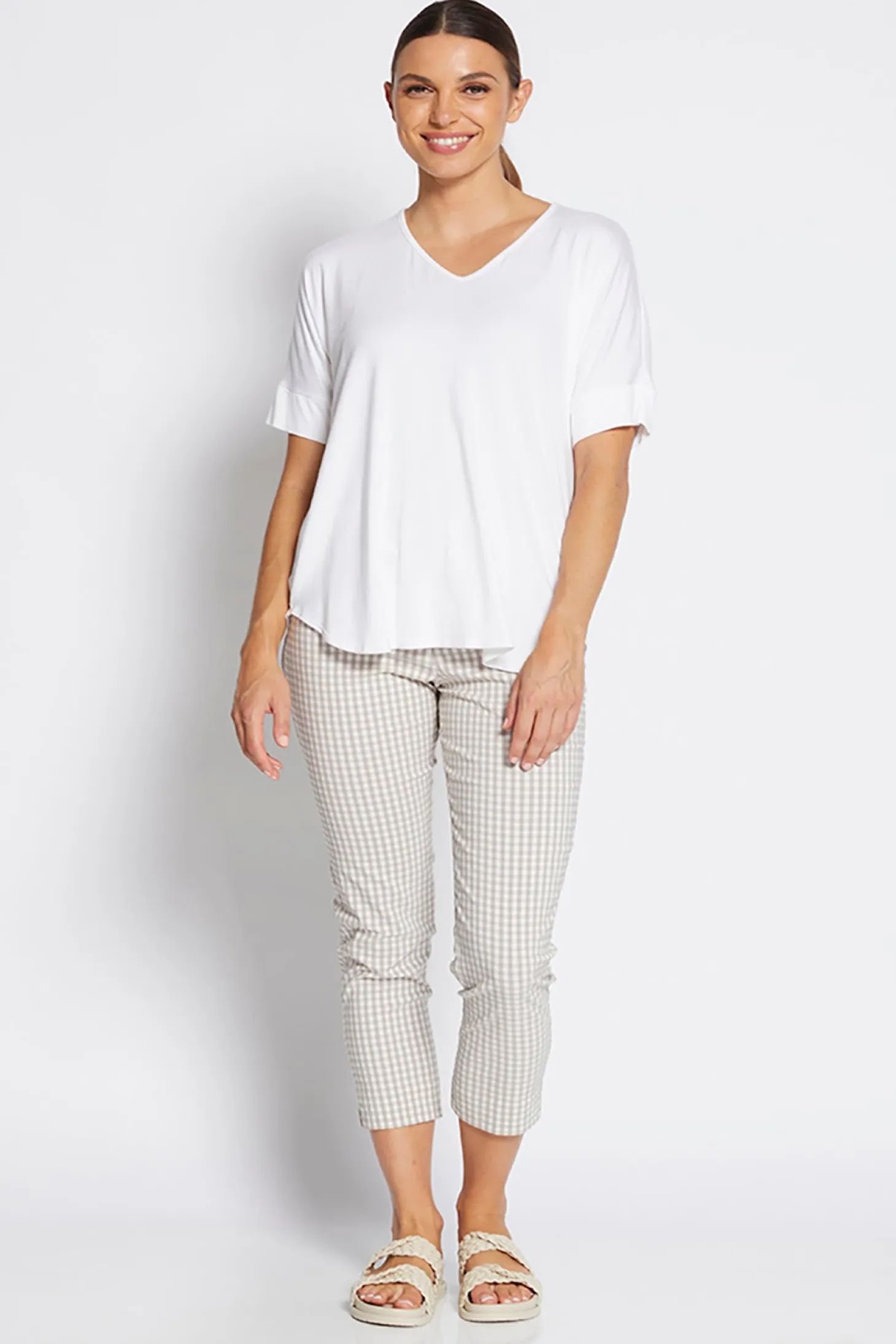 Easy 7/8 Pant - Gingham - PH46