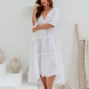 Emily Dress - White - IC40