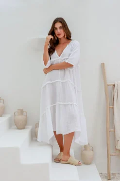Emily Dress - White - IC40