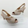 Emily Shimmer Heel | Champagne Micro | C3