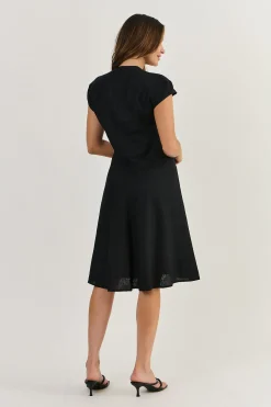 Erica Sleeveless Dress - Black - OJ12