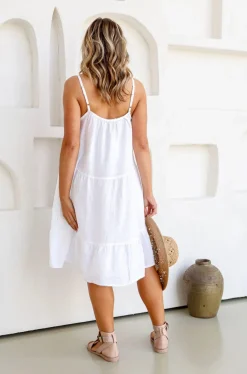 Flirty Dress - White - FA28