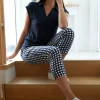 Fuss Free Capri - Checker - F6