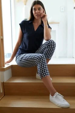 Fuss Free Capri - Checker - F6