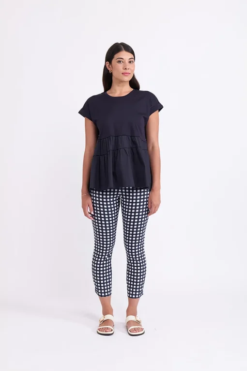 Fuss Free Capri - Checker - F6