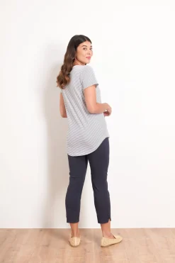 Fuss Free Capri - Navy - F4