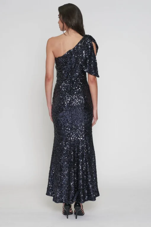 Gwyneth Sequence Dress - Navy - Rom9