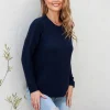 I'm Famous Zip Knit - Navy - SN15