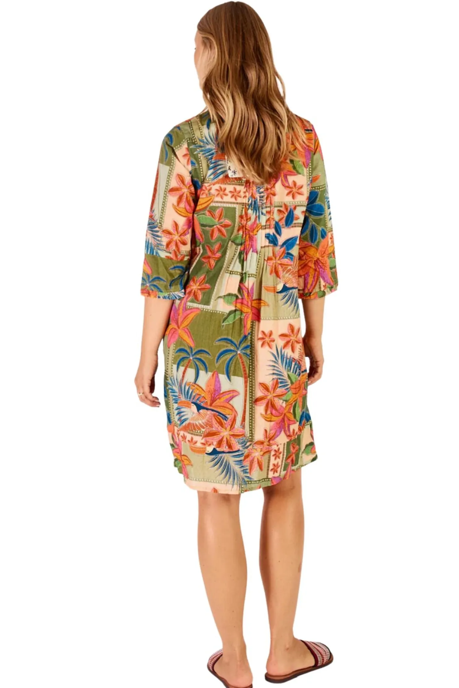 Jemma Tuck Dress - Olive - LL28