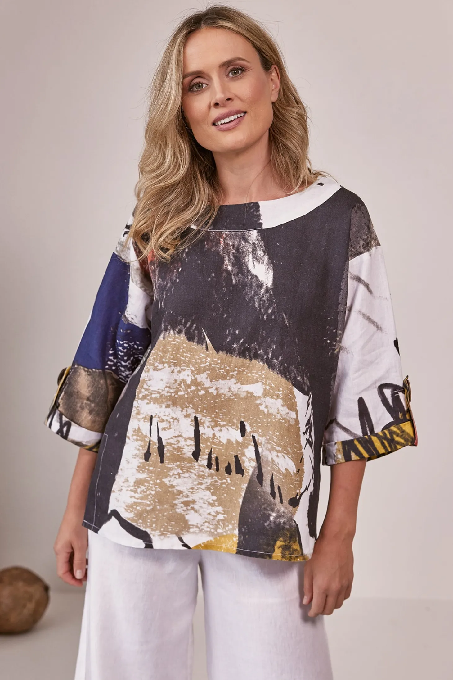 Kabuki 3/4 Sleeve Top - Print - SS14