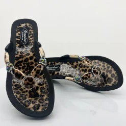 Leopard Thong - Black - GC3