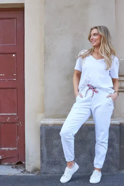 Libby Jogger - White - ST2