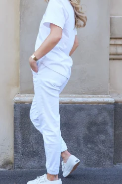 Libby Jogger - White - ST2