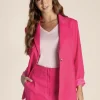 Linen Blazer - Raspberry - TT10