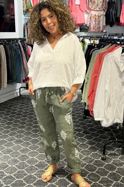 Linen Top - White - CG45