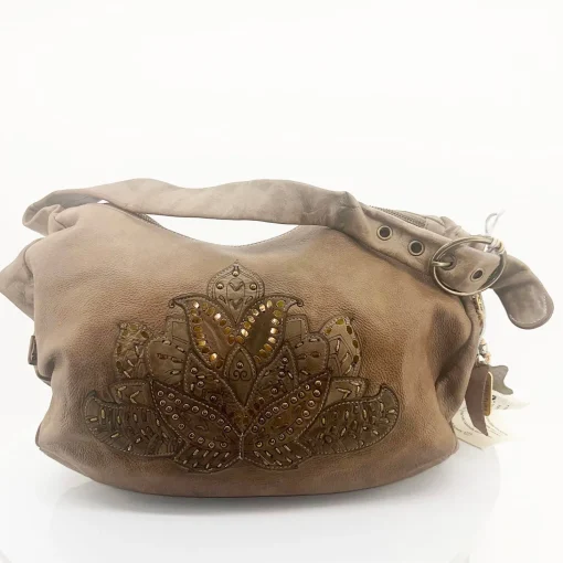 Lotus Hobo Bag - Taupe - AV7