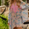 Madalena Short Kaftan - Blue - M30