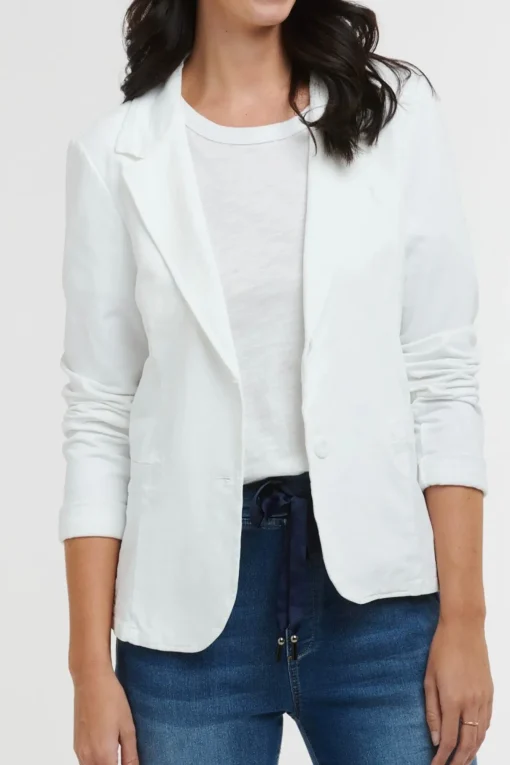 Maha White Sequin Jacket - IS42