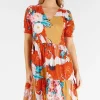 Mitzuki Dress - Red - LL42