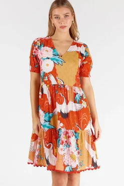 Mitzuki Dress - Red - LL42